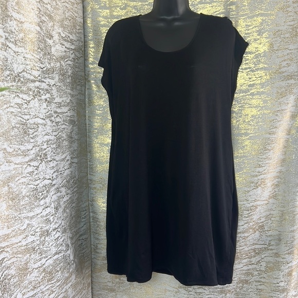 Aritzia Wilfred Free Black Lorelei T-Shirt Mini Dress Size XS - Picture 6 of 17